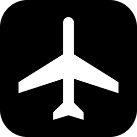 Stylized Airplane Icon for Travel Enthusiasts PNG