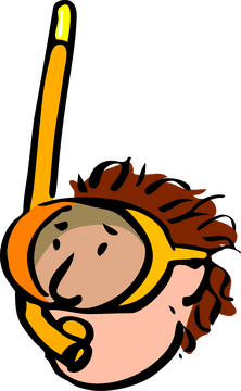 Underwater Exploration with a Snorkel Adventures PNG