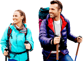 Adventurous Dental Care Smiles on the Trail PNG