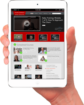 Mobile Device for Engaging Sales Training PNG