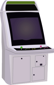 Classic Arcade Game Station PNG