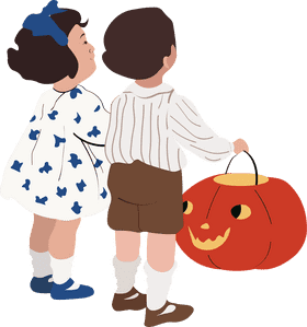 Curious Child Enjoying Halloween Adventures PNG