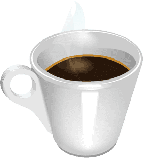 Warm Cup of Coffee Beans Delight PNG