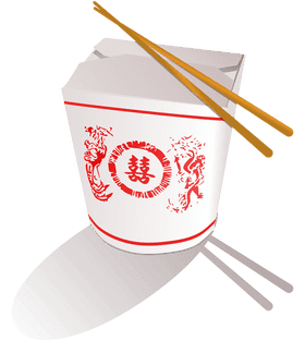 Fast Food Noodle Box Delight PNG