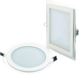 Sleek Modern LED Light Sign Display Frame PNG