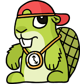 Rap Beaver Flowing with Style and Rhythm PNG