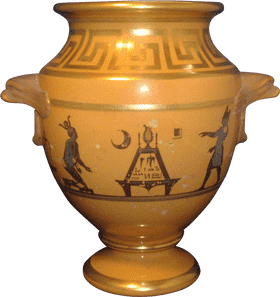 Elegant Fondue Pot with Ancient Design Accents PNG
