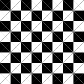 Artistic Patterns on a Chessboard Design PNG