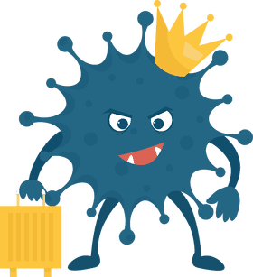 Coronavirus The King of Chaos PNG