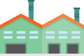 Modern Eco-Friendly Factory Complex PNG