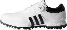 Sleek White Golf Shoe with Boa Closure PNG