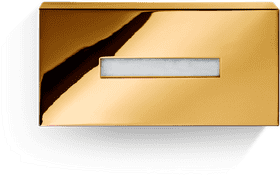 Elegant Gold Tissue Box Holder PNG