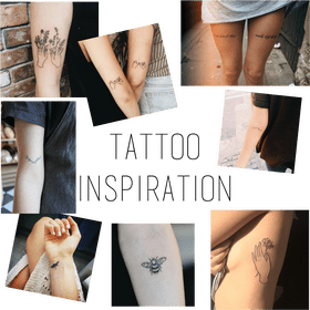 Nature-Inspired Tattoo Art on Skin PNG