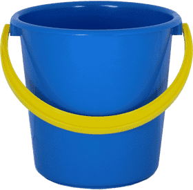 Bright Blue Popcorn Bucket for Fun Movie Nights PNG