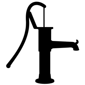 Classic Manual Air Pump Design PNG