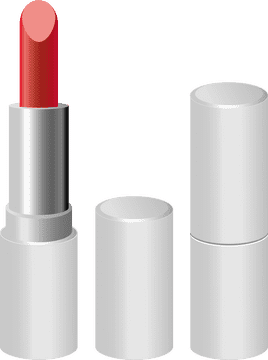 Vibrant Red Lipstick Elegance PNG