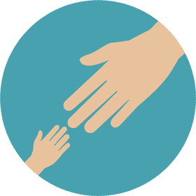 Connection Through Outstretched Hands PNG