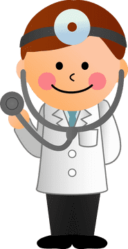 Friendly Doctor with Stethoscope Ready to Help PNG