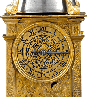 Ornate Vintage Clock with Intricate Design PNG
