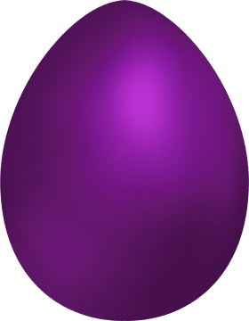 Easter Egg Delight in Vibrant Purple PNG