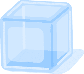 Crystal Clear Ice Cube Delight PNG