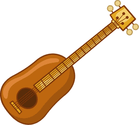 Joyful Ukulele Melodies in the Spotlight PNG