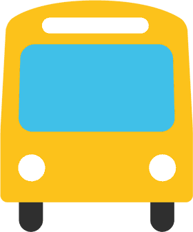 Sunny Yellow Bus Adventure PNG