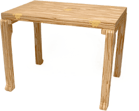 Elegant Wooden Table Lamp Stand PNG