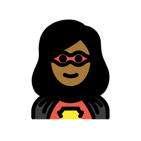 Epic Female Superhero with a Dynamic Mask PNG