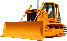 Powerful Bulldozer for Heavy-Duty Construction PNG