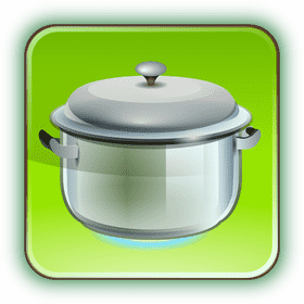 Classic Stainless Steel Cookware Pot PNG
