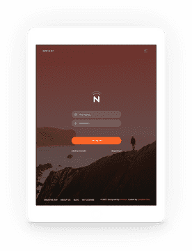 Tablet Interface for User Authentication and Access PNG