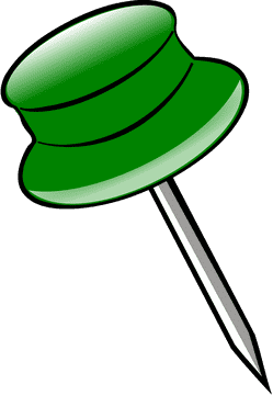 Vibrant Green Pin for Creative Projects PNG