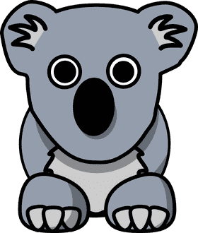 Playful Koala Bear Adventure PNG