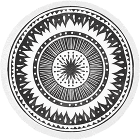 Beach Mandala Waves of Relaxation PNG