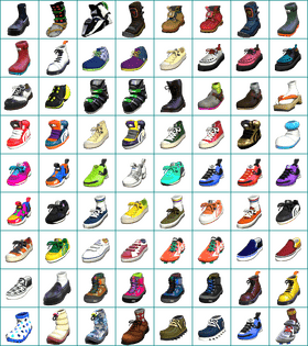 Shoe Gallery A Spectrum of Styles and Colors PNG