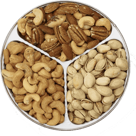 Delightful Nut Medley A Trio of Tasty Treats PNG