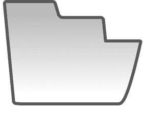 Minimalist Document Folder Design PNG