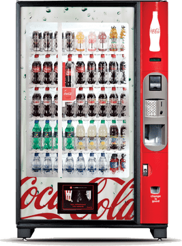 Coca-Cola Refreshment Vending Machine Delight PNG