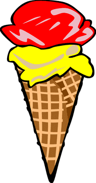 Delightful Ice Cream Cone with Cherry Topping PNG