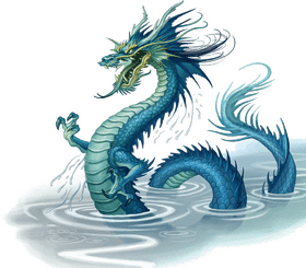 Majestic Dragon Fruit Guardian of the Sea PNG