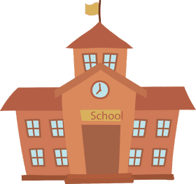 Charming Schoolhouse of Learning and Growth PNG