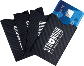 Strong RFID Blocking Credit Card Sleeve Set PNG