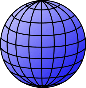 Radiant Blue Globe of Connectivity PNG