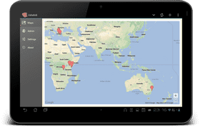 Tablet Mapping for Global Awareness PNG