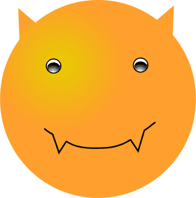 Happy Devil Emoticon with Playful Charm PNG