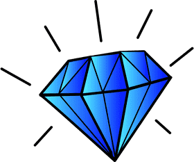 Radiant Blue Gemstone Brilliance PNG