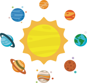 Solar Panel Solar System Illustration PNG
