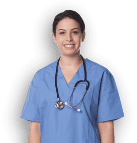 Caring Nurse with a Stethoscope Ready to Help PNG