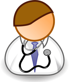 Doctor with Stethoscope in Professional Attire PNG